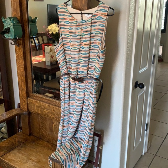 Cato Dresses Comfy Work Dress With Thin Brown Belt Poshmark